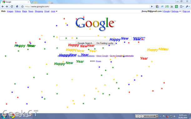 Google Happy New Year