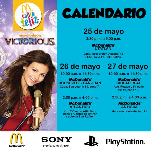 Gana PS3, PS Vita y más con McDonald´s y Sony