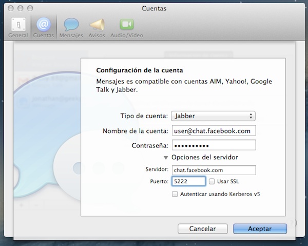 Mountain Lion - chat Facebook
