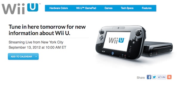 streaming del evento de Nintendo WiiU